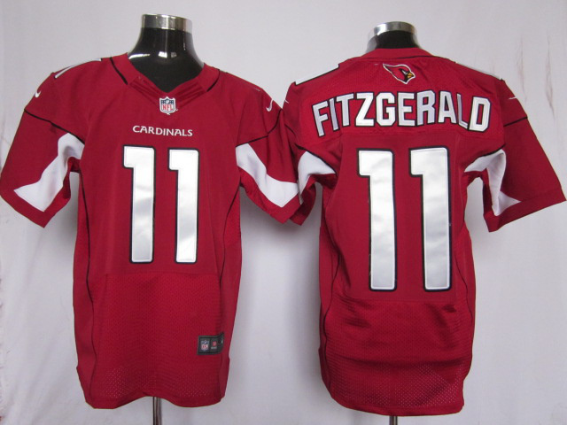 Arizona Cardinals 11 Wide Receiver Fitzgerald NFL Red Jerseys